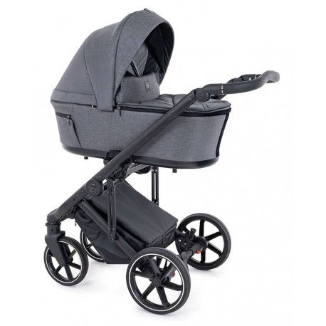 Wózek 4w1 z bazą isofix Czarny Coletto Flow Szary 01