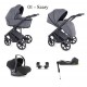 Wózek 4w1 z bazą isofix Czarny Coletto Flow Szary 01