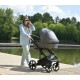 Wózek 4w1 z bazą isofix Czarny Coletto Flow Szary 01