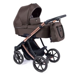 Brązowy Wózek 3w1 - Coletto Dante D 18 - Brown Pram