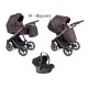Brązowy Wózek 3w1 - Coletto Dante D 18 - Brown Pram