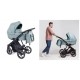 Wózek 3w1 Coletto Dante Błękitny  D 21 - light blue pram