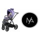 Purple stroller, Spacerówka do 22 kg – Natoni Joy New Veri Peri jasny wrzos