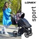 Wózek spacerowy dwukierunkowy Lonex Sport wygodny
