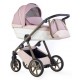 Wózek 3w1 dla dziewczynki Natoni Vespa Blossom Bubblegum Różowe Kwiaty 