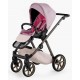 Wózek 3w1 dla dziewczynki Natoni Vespa Blossom Bubblegum Różowe Kwiaty 