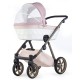 Wózek 3w1 dla dziewczynki Natoni Vespa Blossom Bubblegum Różowe Kwiaty 