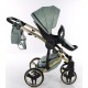 Wózek JUNAMA Diamond Heart 3w1 Khaki Gold