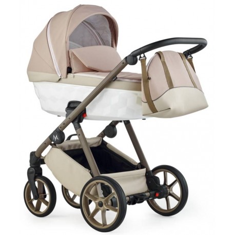 Wózek Wielofunkcyjny 4w1 z bazą isofix Natoni Abis Beige Elegance