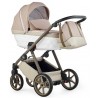 Wózek 4w1 z bazą isofix Natoni Abis Beige Elegance