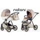 Wózek Wielofunkcyjny 4w1 z bazą isofix Natoni Abis Beige Elegance
