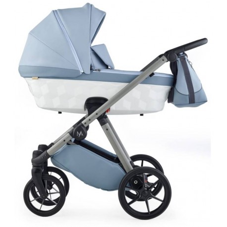 Wózek 2w1 Natoni Abis Błękitny Niebieski Powder Blue