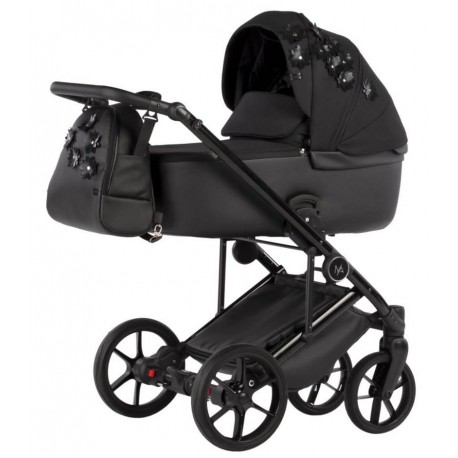 Wózek 3w1 Natoni Vespa Blossom Czarny Licorice