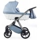 Wózek 3w1 dla chłopca  Natoni Abis Błękit z białym,  light blue pram