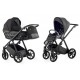 Czarny Wózek 4w1 z bazą isofix Natoni Abis Pitch Black