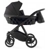 Wózek 4w1 z bazą isofix Natoni Abis Pitch Black