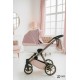 Wózek 4w1 z bazą isofix Natoni Abis Rose Dust