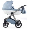 Wózek 4w1 z bazą isofix Natoni Abis Powder Blue Błękitny 