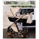 Elegancki Wózek 3w1 Adbor Loretto Pudrowy Róż Rose gold