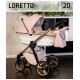 Elegancki Wózek 3w1 Adbor Loretto Pudrowy Róż Rose gold