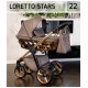 Adbor Loretto Stars 22 Wózek 3w1 Brązowy Rose Gold – zdjęcia produktu