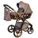 Wózek 2w1 Adbor Loretto Stars Czarny Rose Gold 05 LUX