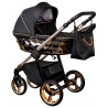 Wózek 2w1 Adbor Loretto Stars Czarny Rose Gold 05 LUX