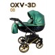 Wózek 3w1 Adbor OXV 3D 08 Butelkowa Zieleń 