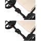 Wózek 4w1 z bazą isofix Natoni Vespa Blossom Licorice Czarny