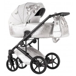 Wózek 2w1 Natoni Vespa Blossom Silver Srebrny 
