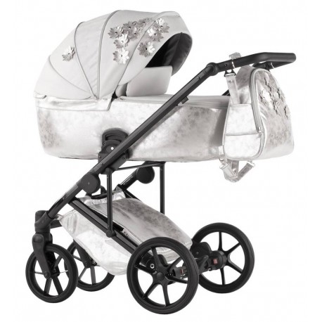 Wózek 2w1 Natoni Vespa Blossom Silver Srebrny 