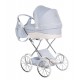 Duży wózek dla lalek Junama Lulla 02 – styl retro - toy stroller blue 