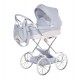 Duży wózek dla lalek Junama Lulla 02 – styl retro - toy stroller blue 