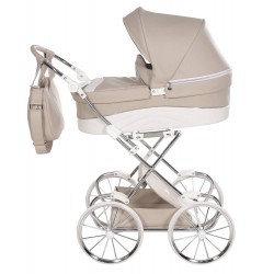 Wózek dla lalek Gondola Junama Lulla 03 Beige Doll Stroller