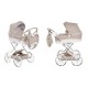 Wózek dla lalek Gondola Junama Lulla 03 Beige Doll Stroller