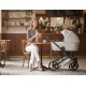 Wózek 2w1 Natoni Vespa Blossom Bubblegum Różowe Kwiaty Pink Pram
