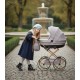 Wózek dla Lalek z Gondolą  Junama Heart Mini Beżowy  07 , doll pram beige