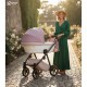 Wózek 4w1 z bazą isofix Natoni Abis Rose Dust