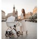 Elegancki Wózek 3w1 Adbor Loretto Pudrowy Róż Rose gold
