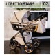 Galeria wózka dziecięcego 3w1 - Adbor Loretto Stars 3w1 – beż 02 