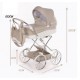 Wózek dla lalek Gondola Junama Lulla 03 Beige Doll Stroller
