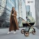 Zdjęcia produktu – Adbor wózek 4w1 Loretto czarny 05 z gondolą, spacerówką i fotelikiem Cosmo