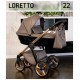 Elegancki i funkcjonalny wózek dziecięcy 4w1 Adbor Loretto brąz 22