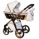 Wózek 4w1 - Adbor Loretto Stars – biały ze złotem 01 
