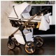 Adbor Loretto Stars Beżowy 02 – Wózek Wielofunkcyjny 4w1 w Detalu- Beige Pram