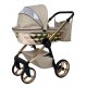 Wózek 4w1 - Adbor Loretto Stars 05 Czarny ze złotym premium - black rose gold pram