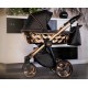 Wózek 4w1 - Adbor Loretto Stars 05 Czarny ze złotym premium - black rose gold pram