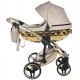 Wózek dziecięcy 3w1 -  Junama Heart 07 wielofunkcyjny  - Beige Pram 