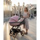 Adbor OXV-3D – zdjęcia wózka dziecięcego 3w1  w kolorze jasnego różu 07 pink pram
