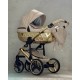 Wózek dziecięcy 3w1 -  Junama Heart 07 wielofunkcyjny  - Beige Pram 